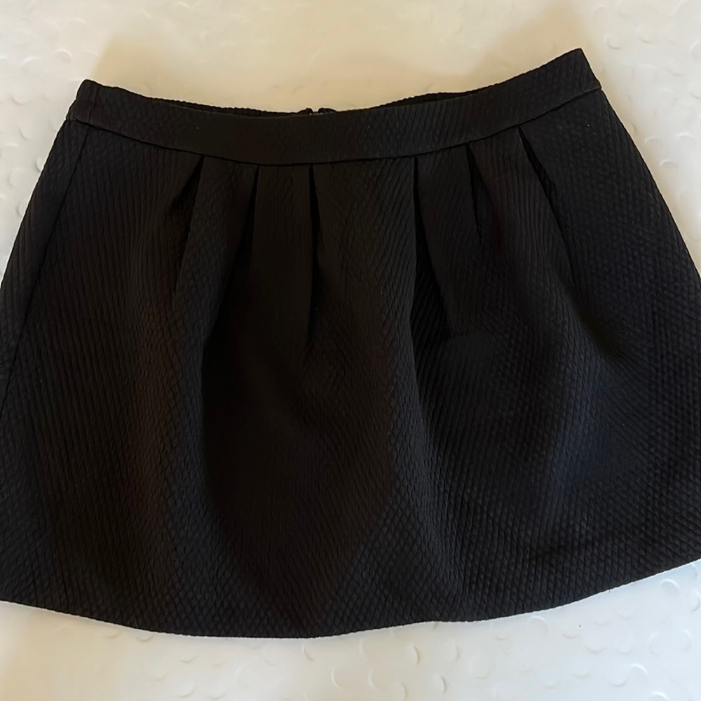 New - NWOT Hinge Black Pleated Skirt Size L